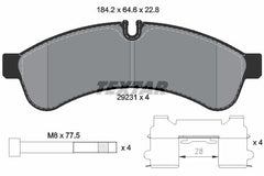 Bremsbelagsatz Scheibenbremse Hinterachse für IVECO DAILY IV Kasten