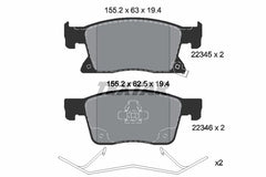 Bremsbelagsatz Scheibenbremse Vorderachse für OPEL CHEVROLET ASTRA K Sports