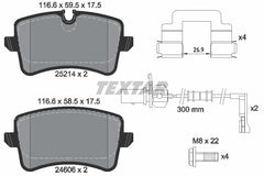 Bremsbelagsatz Scheibenbremse Hinterachse für AUDI A8 D4