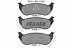 Bremsbelagsatz Scheibenbremse Hinterachse für JEEP CHEROKEE WRANGLER II