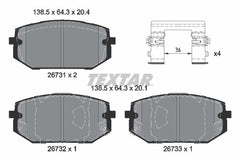 Bremsbelagsatz Scheibenbremse Vorderachse für HYUNDAI KIA TUCSON SPORTAGE V