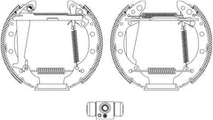 Bremsbackensatz Hinterachse für SEAT SKODA VW CORDOBA Vario VARIO Kasten/Kombi