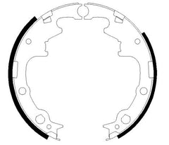 Bremsbackensatz Hinterachse für CHRYSLER PLYMOUTH JEEP VOYAGER I II / GRAND