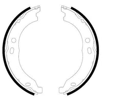 Bremsbackensatz Feststellbremse Hinterachse für CITROËN FIAT OPEL PEUGEOT