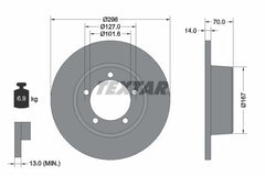 2x Bremsscheibe Vorderachse für LAND ROVER 90 I 110/127 DEFENDER Station Wagon