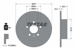 2x Bremsscheibe Hinterachse für ALFA ROMEO LANCIA 147 156 Sportwagon 164 DELTA