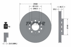2x Bremsscheibe Vorderachse für AUDI SEAT VW 100 C4 Avant Stufenheck A4 B5 B6