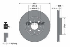 2x Bremsscheibe Vorderachse für ALFA ROMEO FIAT LANCIA 145 146 155 BARCHETTA