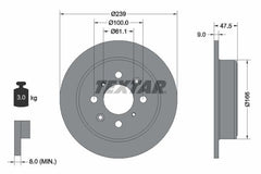 2x Bremsscheibe Hinterachse für HONDA BEAT CITY III Stufenheck IV V CIVIC