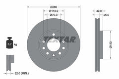 2x Bremsscheibe Vorderachse für OPEL CHEVROLET ASTRA G Stufenheck Caravan CC