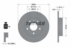 2x Bremsscheibe Hinterachse für OPEL CHEVROLET ASTRA G Stufenheck Caravan CC