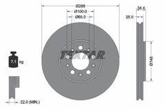 2x Bremsscheibe Vorderachse für AUDI SEAT SKODA VW A1 Sportback A3 CORDOBA