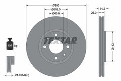 2x Bremsscheibe Vorderachse für CITROËN OPEL PEUGEOT DS BERLINGO / FIRST