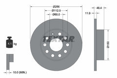 2x Bremsscheibe Hinterachse für AUDI SEAT SKODA VW A3 Sportback ALTEA XL TOLEDO