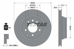 2x Bremsscheibe Hinterachse für AUDI PORSCHE VW Q7 Van CAYENNE TOUAREG VAN