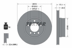2x Bremsscheibe Vorderachse für BMW 5 Touring