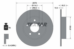 2x Bremsscheibe Hinterachse für NISSAN ALMERA TINO PRIMERA Hatchback Traveller
