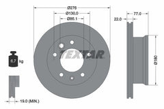 2x Bremsscheibe Vorderachse für MERCEDES-BENZ MULTICAR VW SPRINTER 2-t Bus