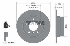 2x Bremsscheibe Hinterachse für BMW 1