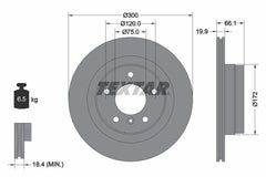 2x Bremsscheibe Hinterachse für BMW 1 3 Touring Coupe Cabriolet