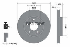 2x Bremsscheibe Vorderachse für HYUNDAI KIA COUPE II i30 Kombi ix20 SONATA V VI