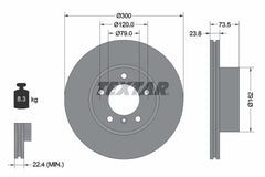 2x Bremsscheibe Vorderachse für BMW 1 Coupe Cabriolet 3 Touring Z4 Roadster