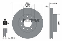 2x Bremsscheibe Vorderachse für CITROËN FIAT OPEL PEUGEOT JUMPER II Kasten