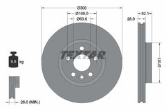 2x Bremsscheibe Vorderachse für FORD VOLVO LAND ROVER GALAXY II S-MAX MK VAN