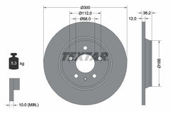 2x Bremsscheibe Hinterachse für AUDI A4 Allroad B8 Avant A5 Sportback Cabriolet