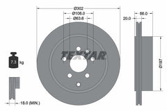 2x Bremsscheibe Hinterachse für LAND ROVER FREELANDER 2