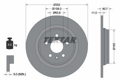 2x Bremsscheibe Hinterachse für VOLVO S60 II Cross Country S80 V60 I V70 III