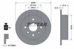 2x Bremsscheibe Hinterachse für CHEVROLET DAEWOO LACETTI Stufenheck Kombi NUBIRA