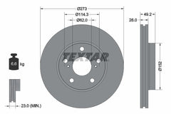 2x Bremsscheibe Vorderachse für TOYOTA AURIS COROLLA Stufenheck