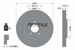 2x Bremsscheibe Vorderachse für MITSUBISHI LANCER VI VII