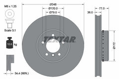 2x Bremsscheibe Vorderachse für BMW 5 Touring 6 Cabriolet