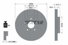 2x Bremsscheibe Vorderachse für HONDA ACCORD VIII Tourer