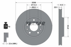 2x Bremsscheibe Vorderachse für RENAULT LAGUNA III Grandtour Coupe LATITUDE