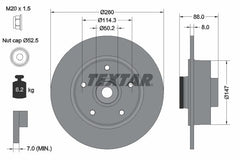 2x Bremsscheibe Hinterachse für RENAULT FLUENCE MEGANE III Schrägheck Grandtour