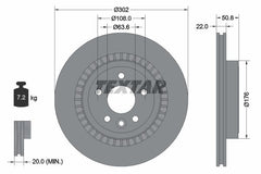 2x Bremsscheibe Hinterachse für VOLVO XC60 I SUV VAN