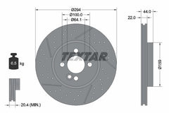 2x Bremsscheibe Vorderachse für MINI Cabriolet CLUBMAN Coupe