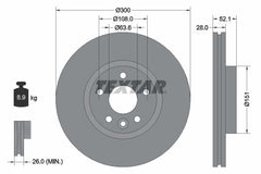 2x Bremsscheibe Vorderachse für FORD MONDEO IV Stufenheck Turnier Van