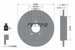 2x Bremsscheibe Hinterachse für FORD MAZDA USA MAVERICK TRIBUTE ESCAPE