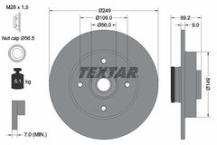 2x Bremsscheibe Hinterachse für CITROËN OPEL PEUGEOT DS C3 AIRCROSS II / ORIGIN
