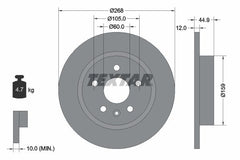 2x Bremsscheibe Hinterachse für OPEL CHEVROLET ASTRA J Caravan GTC H FAMILY