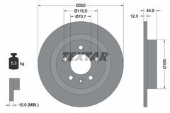 2x Bremsscheibe Hinterachse für OPEL VAUXHALL CHEVROLET AMPERA ASTRA J Caravan