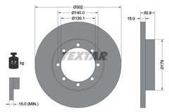 2x Bremsscheibe Hinterachse für NISSAN OPEL RENAULT INTERSTAR Kasten