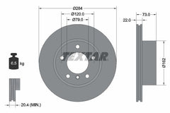 2x Bremsscheibe Vorderachse für BMW 1 2 Coupe Cabriolet