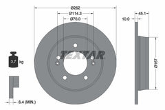 2x Bremsscheibe Hinterachse für HYUNDAI KIA CRETA ELANTRA VI Stufenheck i30