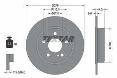 2x Bremsscheibe Hinterachse für MERCEDES-BENZ A-KLASSE B-KLASSE Sports Tourer