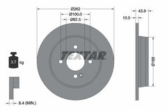 2x Bremsscheibe Hinterachse für HYUNDAI KIA ACCENT IV Stufenheck V BAYON i20